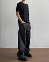 トフ クロップ コントラスト ショートスリーブ Tシャツ 3C