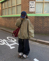 [ORIGINAL] Spicy Bijo Oversized Roll-Up Denim Pants