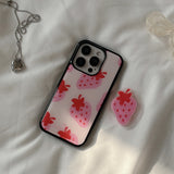 [Mademoment] strawberry delight pattern  design iphone epoxy case