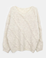 Nahi Bouclé Loose Round-Neck Knit
