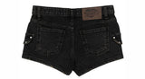 summer black cargo short pants