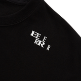 EEERRR サイドサーフボードアートワークTシャツ (ブラック)