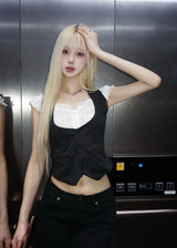 Cupid vest blouse