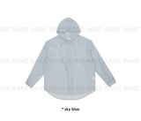 SHEER HOODED SHIRT