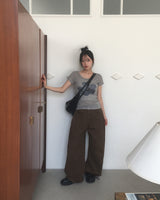 Camen Flower See-Through Short Sleeve T-Shirt