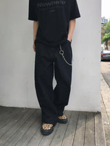 A-N ベーシックワイドデニムパンツ 2C