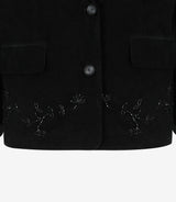 Flower Beaded Classic Jacket