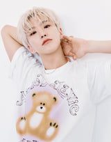 24FW ブラースケッチベアショートスリ－ブTシャツ ブラック