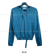 [Muffler set] Nana Wool V-neck Knit