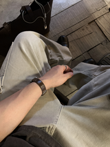 Look No-Mace Two-Button Field Cargo Wide Pants