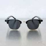 Black Gold Semi-Rim Sunglasses