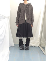 soft tulip pleats skirt