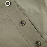Ami khaki pocket stand long-sleeved shirt
