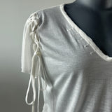 SEETHROUGH SLIM LINE TSHIRT WHITE