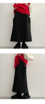 Pendos String Slit Cargo Skirt