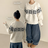 Eve High Quality Nordic Snowflake Round Knit