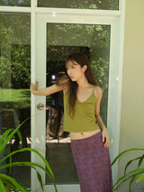 Deep V-neck Sleeveless (Olive)