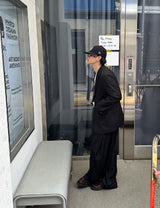 No.0899 Aサイドタックワイドスラックス