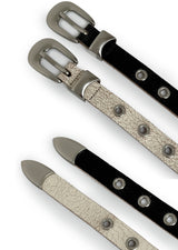 Ratton Crack Long Eyelet Leather Belt