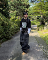 バーン ダイアゴナル カーゴ ワイド デニム パンツ