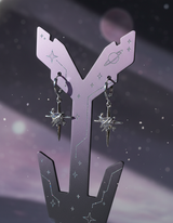[少女時代 テヨン Piercing] ラブ プラネット ハギーズ ピアス - Silver Color