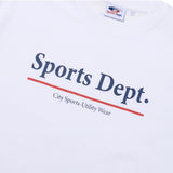 Sports Dept Line Logo T-shirt - White
