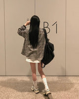 [MADE] Leon loose fit summer checkered shirt