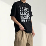 ラック レタリング ボクシーフィット ショートスリーブ Tシャツ
