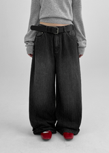 [MADE] Chenle Stripe Denim Pants