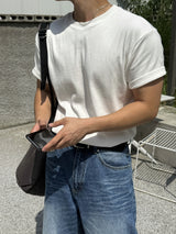 オーダースリムリブ半袖Tシャツ