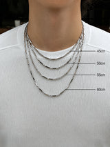 LMN Er Chain Surgical Necklace (Silver)