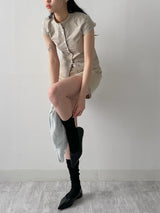 Basic Cotton Layered Skirt Pants