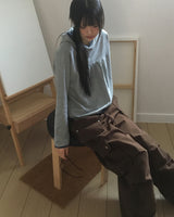 ペオドットカラーシャーリングフードTシャツ