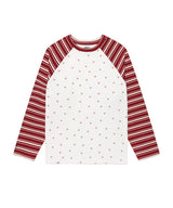 ストライプスターラグラン長袖Tシャツ ホワイト(CV2GSFT550A)