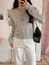 BT Linen Round Simple Knit Cardigan (10color)