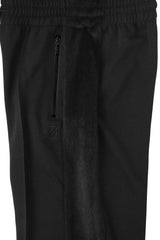 SIDE FUR TRACK PANTS