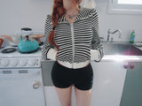 Cat hood zip-up