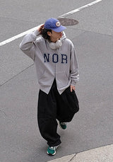 NOB パッチコットンフーディ ジップアップ NOB