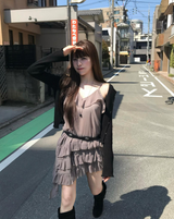 ラブオブスリムデイフリルカーディガン