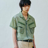 ripstop off duty fatigue shirt sage green