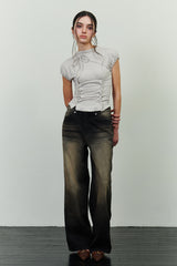 JADEN DENIM PANTS brown