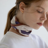 PRESSED FLOWER SCARF - Violet