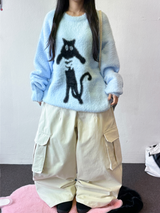 balloon fruity peach-skin cotton cargo balloon pants 🤍🩶🩵 3 COLOR