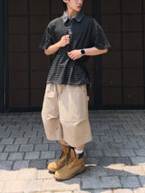 Tod pigment stripe collar short sleeve 4C