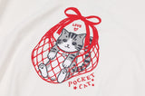 26SS★ポケット ラブ キャット ショートスリーブ Tシャツ
