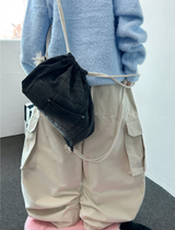 balloon fruity peach-skin cotton cargo balloon pants 🤍🩶🩵 3 COLOR