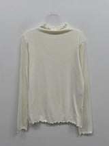 [Brushed Lining] ウェーブウォーマータートルネックTシャツ