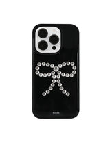 リボン スタッド ケース (black)