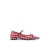Colorful Bridge | Holiday Plaid Pointed Sweet Mary Jane Shoes Women's Bow Flat Shoes