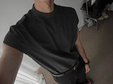 ASCLO モックネックフレンチスリーブTシャツ (3color)